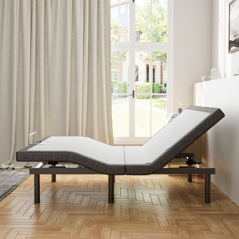 White Noise Kira Massaging Zero Gravity Adjustable Bed with Wireless